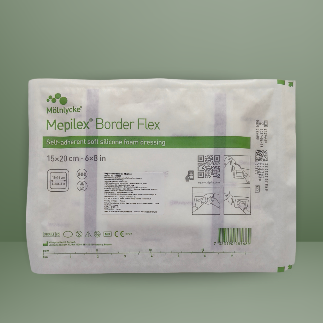 Mepilex Border Flex Self-Adherent Foam Dressing (15 x 20 cm) 595600
