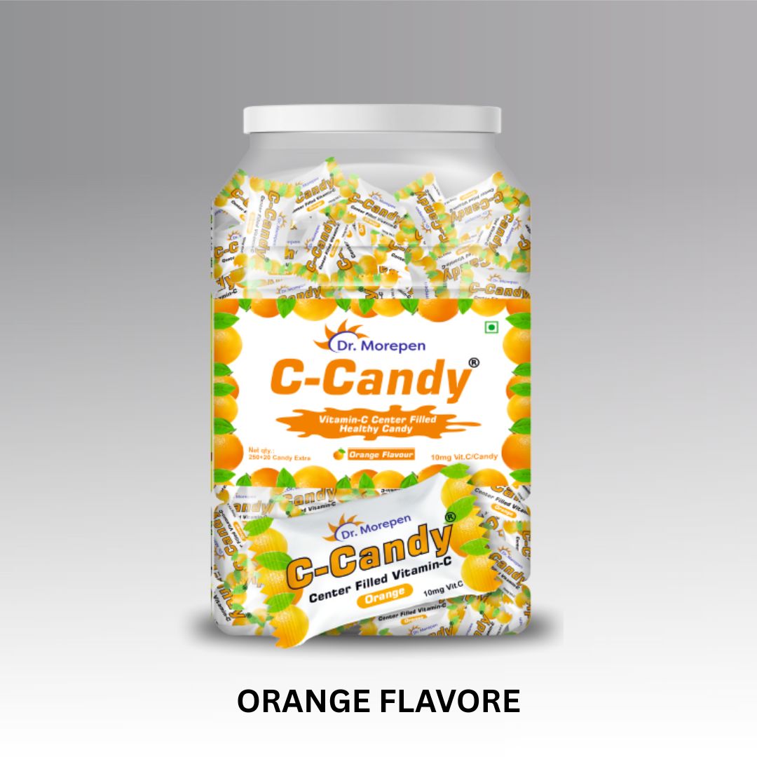 Dr. Morepen C-Candy Vitamin Center Filled Healthy Candy – Delicious Immunity Booster for Kids & Adults