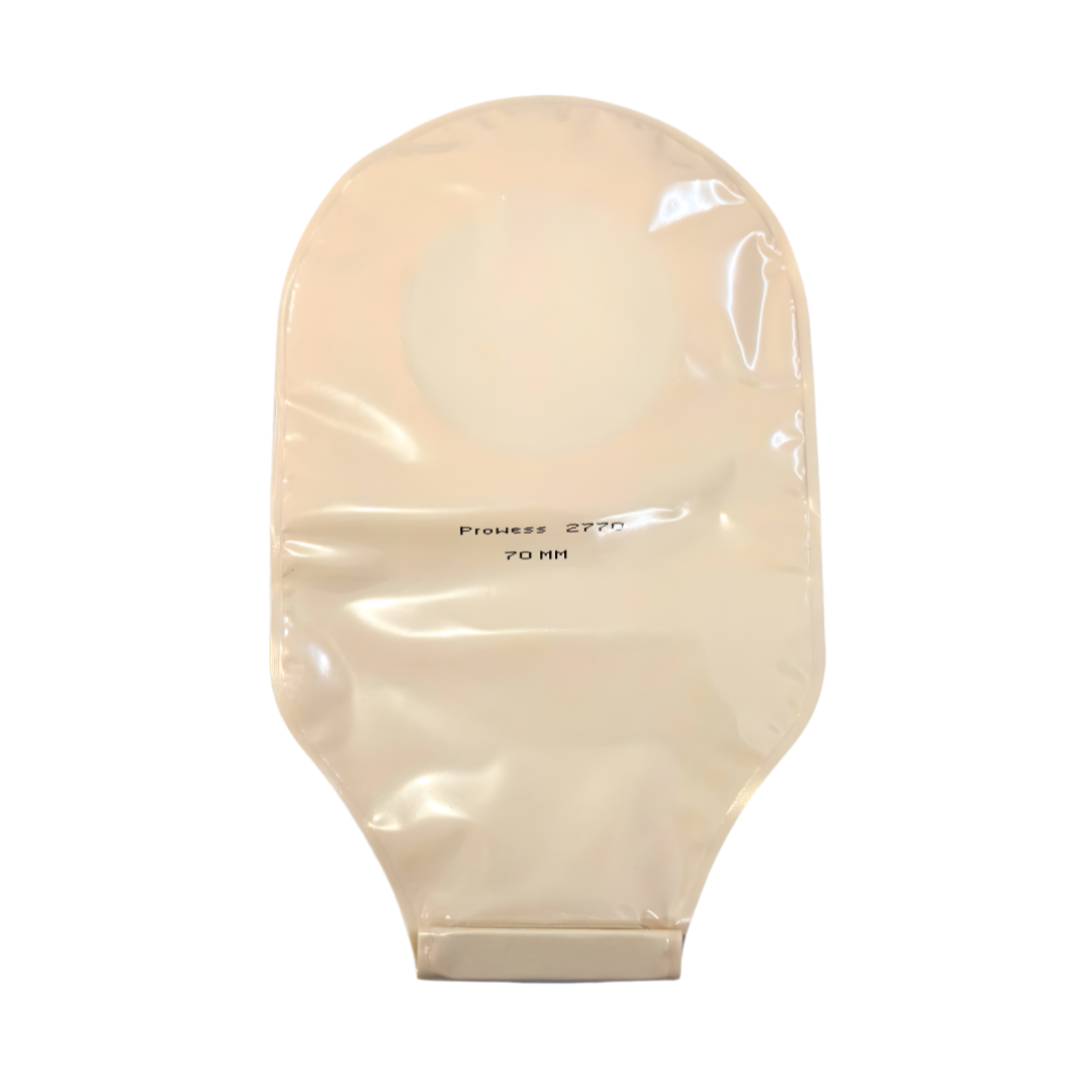 Prowess Stoma-Fit 2-Piece Ostomy Bag 70mm – Roll & Press Closure (2770 C) | Pack of 10