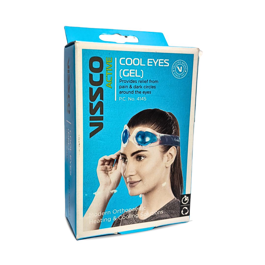 VISSCO ACTIVE Cool Eyes Gel 4145 – Cooling Eye Mask for Puffy Eyes, Dark Circles & Eye Pain Relief