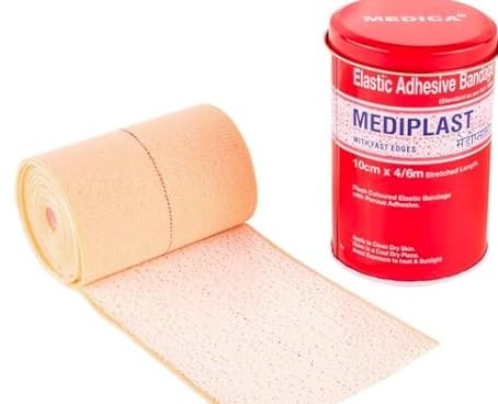 Mediplast Elastic Adhesive Bandage – 10 cm × 4/6M