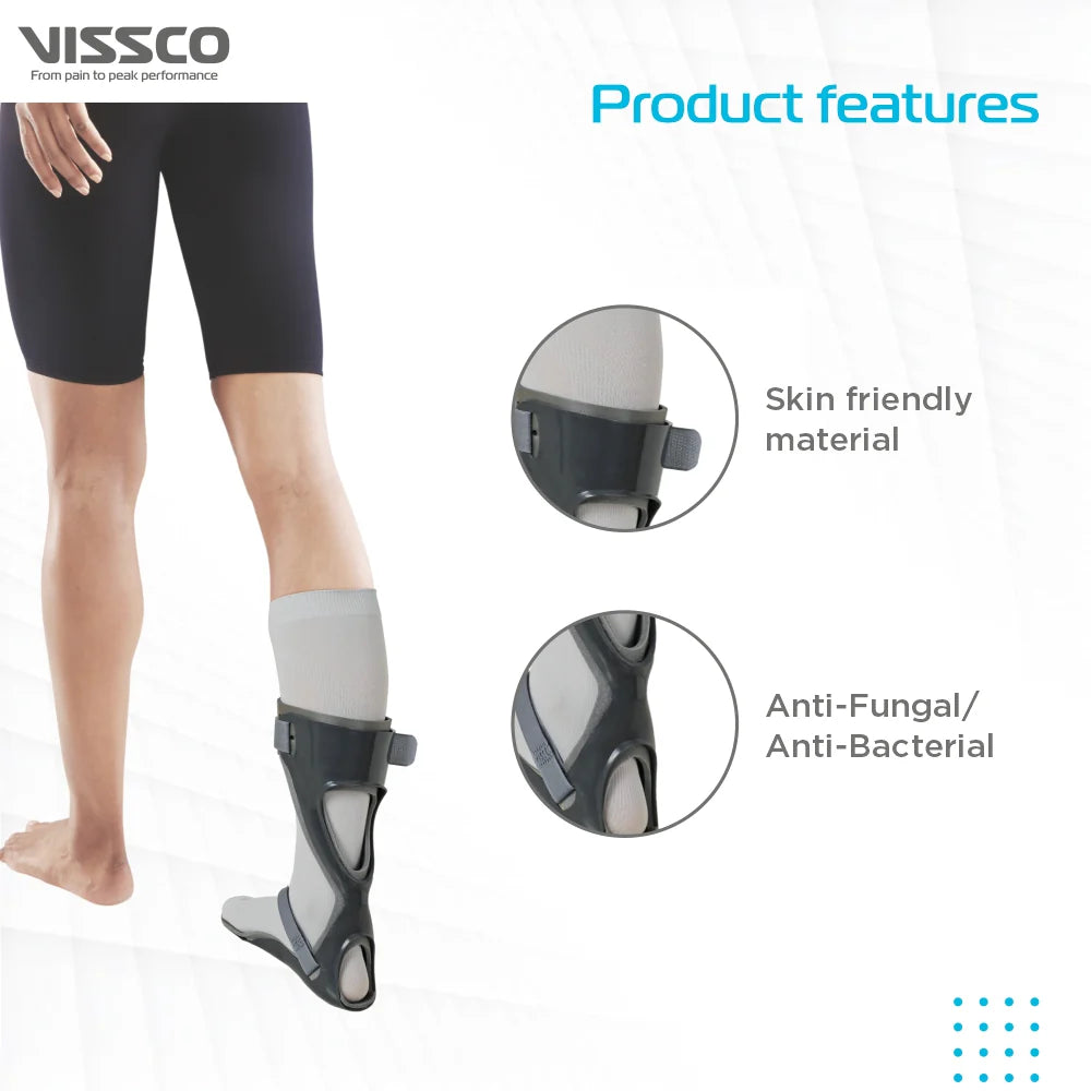 VISSCO Ankle Foot Orthoses AFO 0740 – Foot Drop Support | Rigid Lightweight