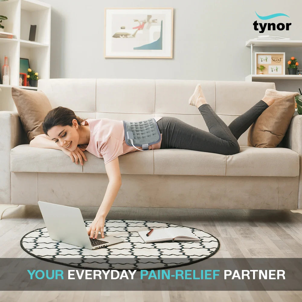 Tynor Heating Pad Ortho | 3 Temperature Modes | Electric Heating Pad for Back, Neck & Muscle Pain Relief