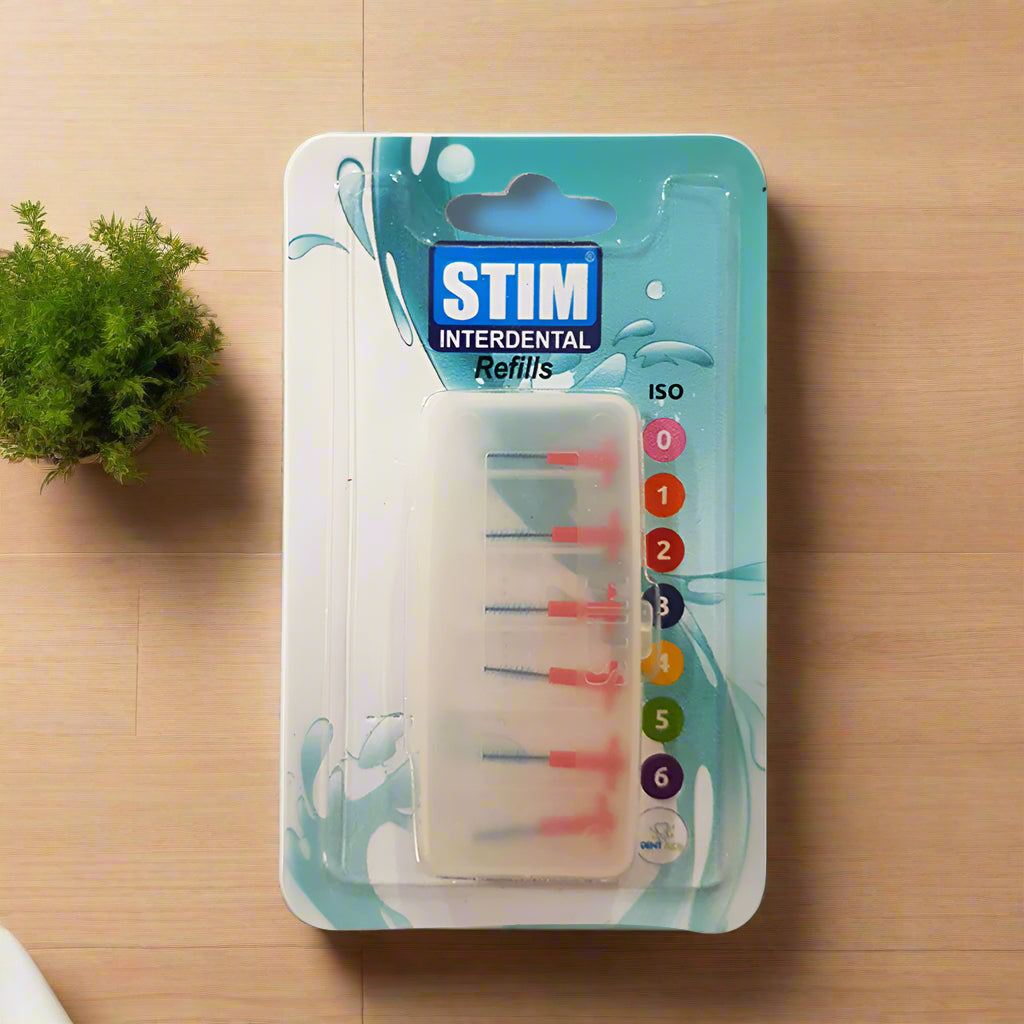 Stim Interdental Refill ISO-2 Extra Fine (Red) (Pack Of 6)