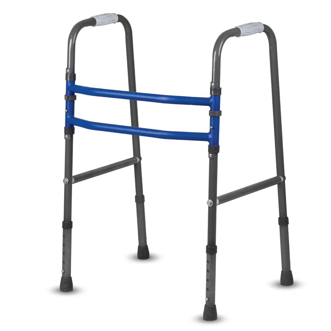 Medipedic Walker Plain – Double Bar PC 9934 | Lightweight Foldable Walker for Elderly & Patients | Universal Size