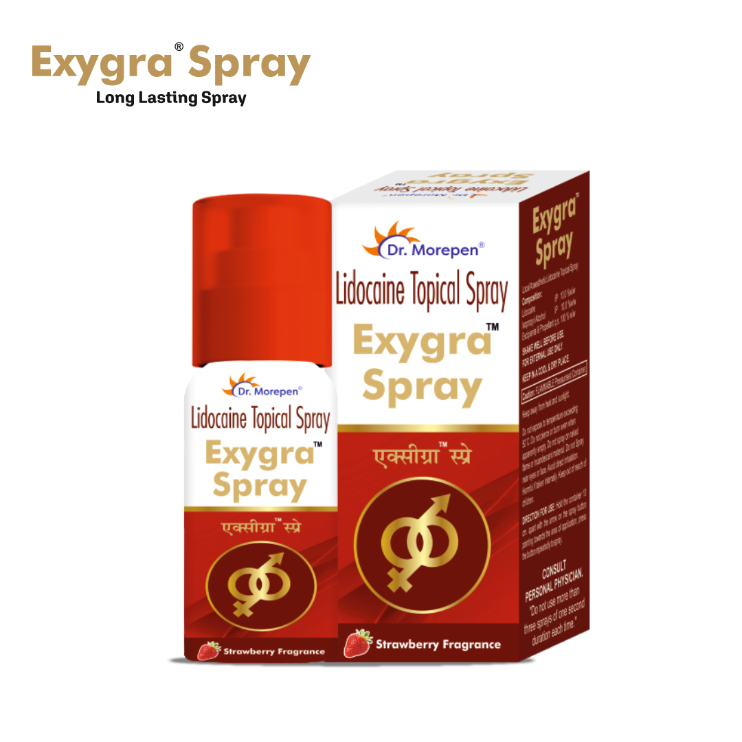 Dr. Morepen Exygra Spray – 20g | Long-Lasting Performance Spray for Men