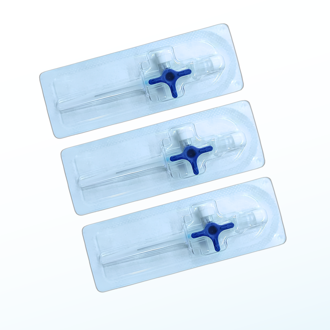 Romsons Triflon I.V. Cannula GS-3006 with 3-Way Stop Cock – Sterile for Simultaneous Infusion