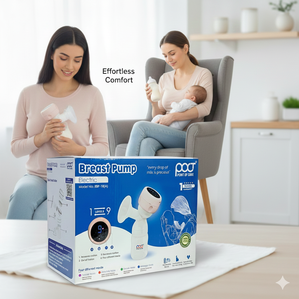 POCT Electric Breast Pump EBP-10A – Rechargeable & BPA-Free
