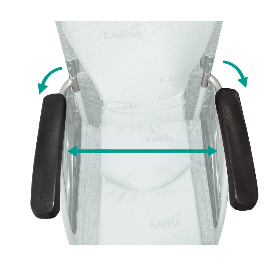Karma KM-2500 Ultra Narrow Foldable Wheelchair