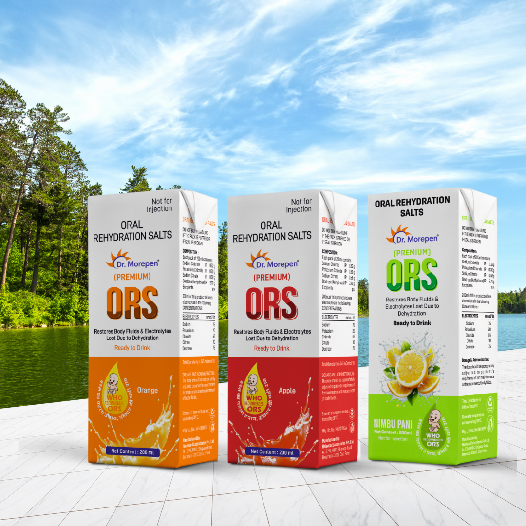 Dr. Morepen Premium ORS – Pack of 6 | Advanced Oral Rehydration Solution for Fast Hydration