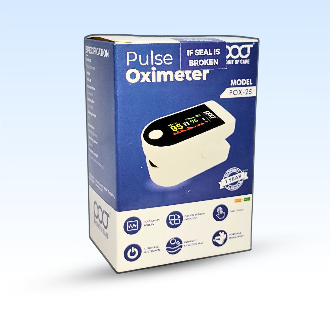 POCT Pulse Oximeter POX-25 ā Fingertip Oxygen Saturation Monitor