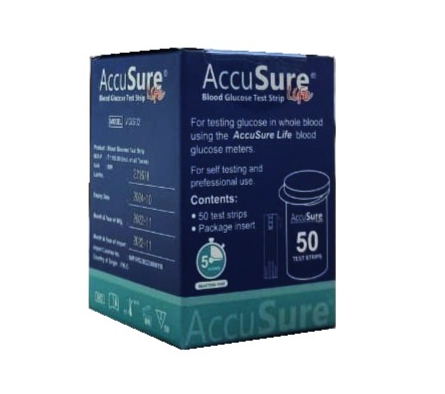 Accusure Life Glucose Test Strips 50