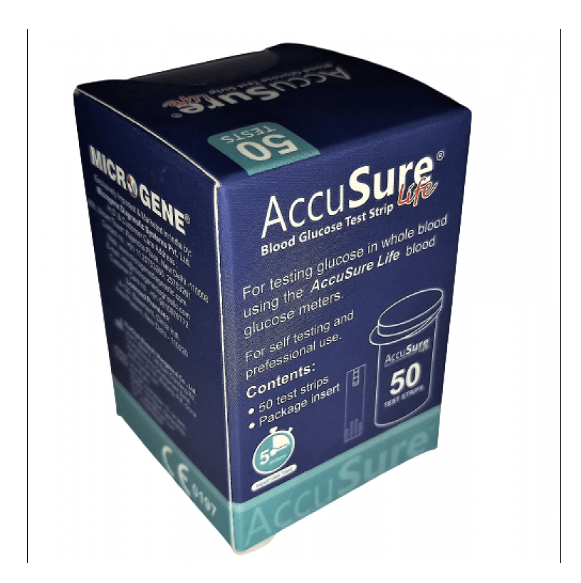 Accusure Life Glucose Test Strips 50