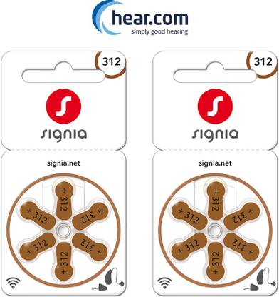 Hearing Aid Battery size P-312 (6 Pcs X 10)
