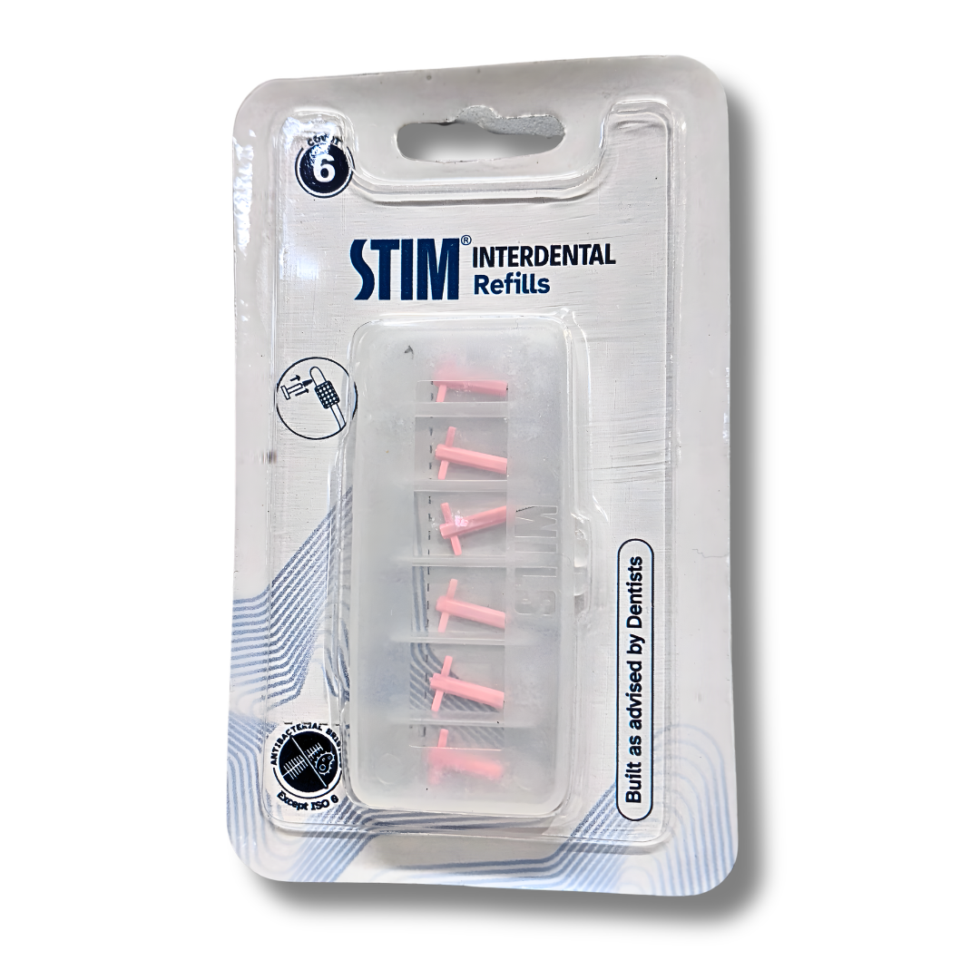 STIM Interdental Brush Refills ISO 0 (Tight Gaps) – Pack of 6