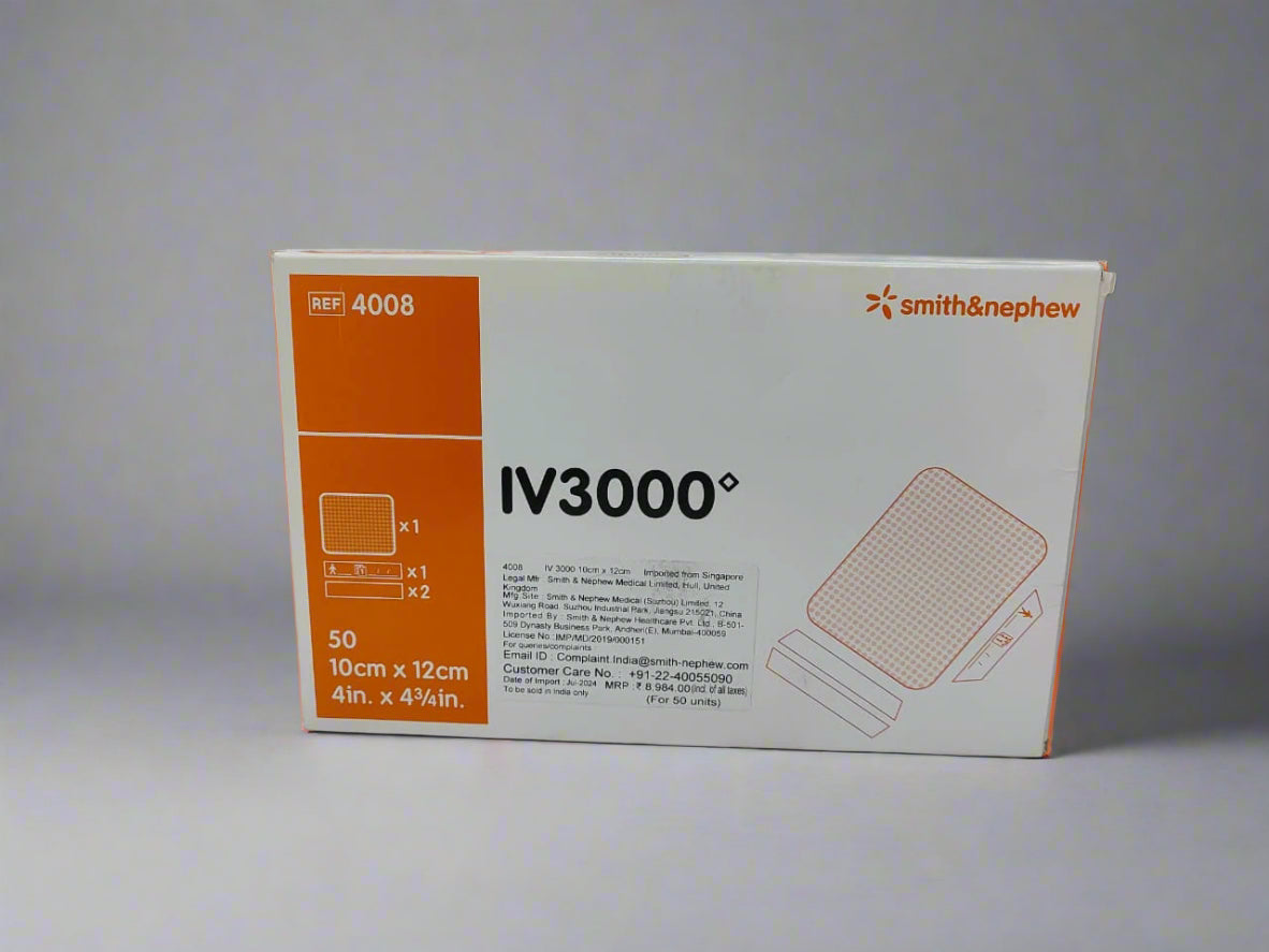 Smith & Nephew IV3000 Transparent Film Dressing - 2 3/8 X 2 3/4 Inch Catheter Fixation