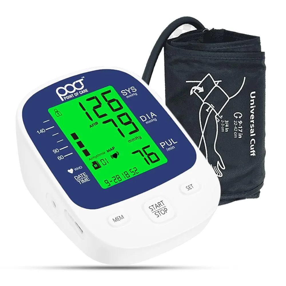 Poct Digital BP (Blood Pressure) Monitor PBM09 Advance With Rechargable Battery