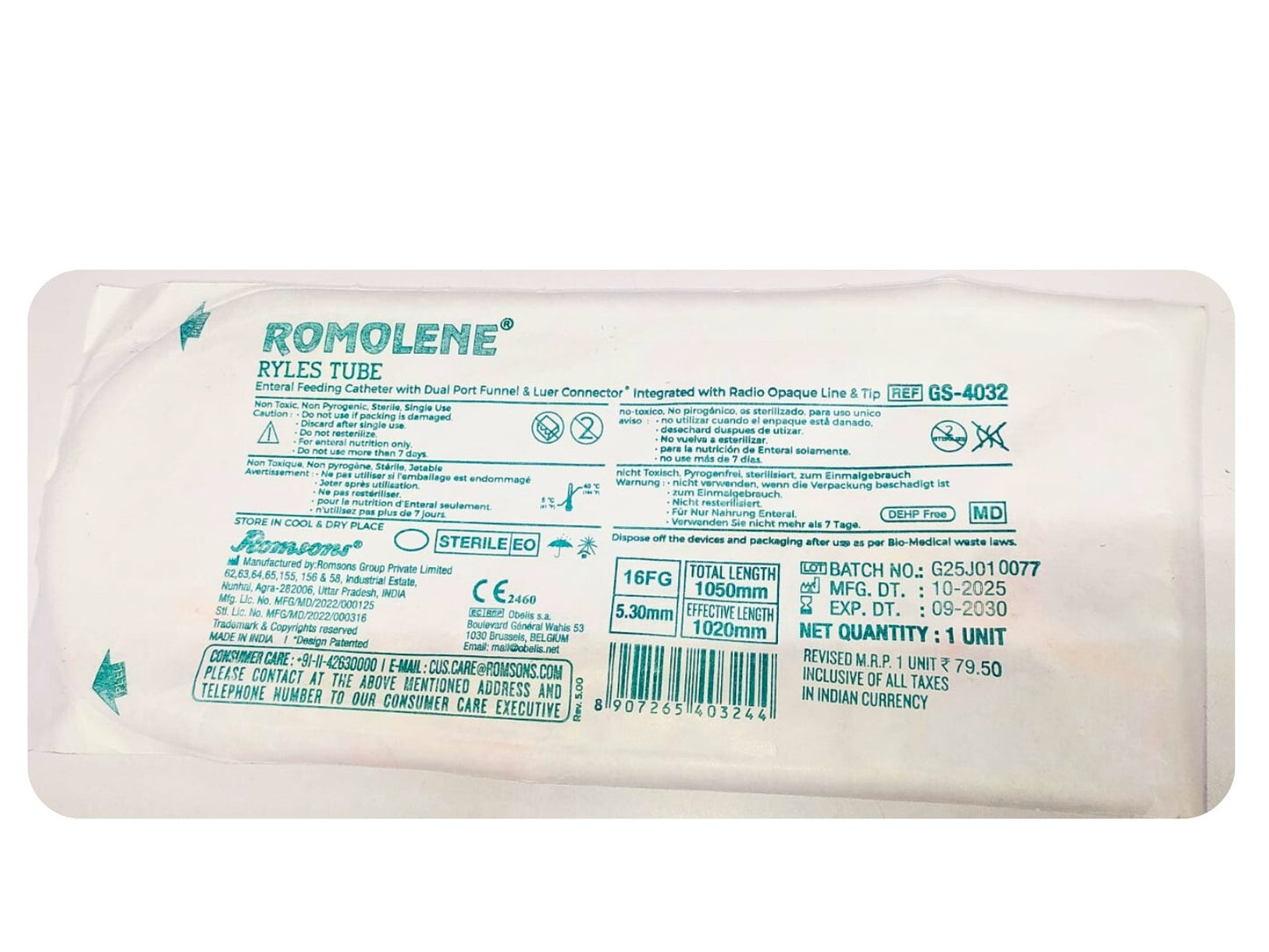 Ryles Tube Romolene Romosons (GS-4032) 3 Pcs