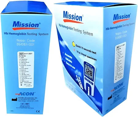 Mission Hb Meter | Hemoglobin Meter for HB Testing