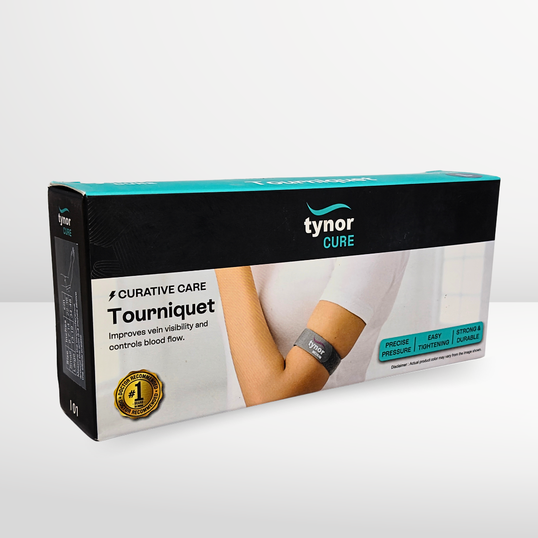 Tynor Cure Tourniquet – Vein Visibility & Blood Flow Control Band