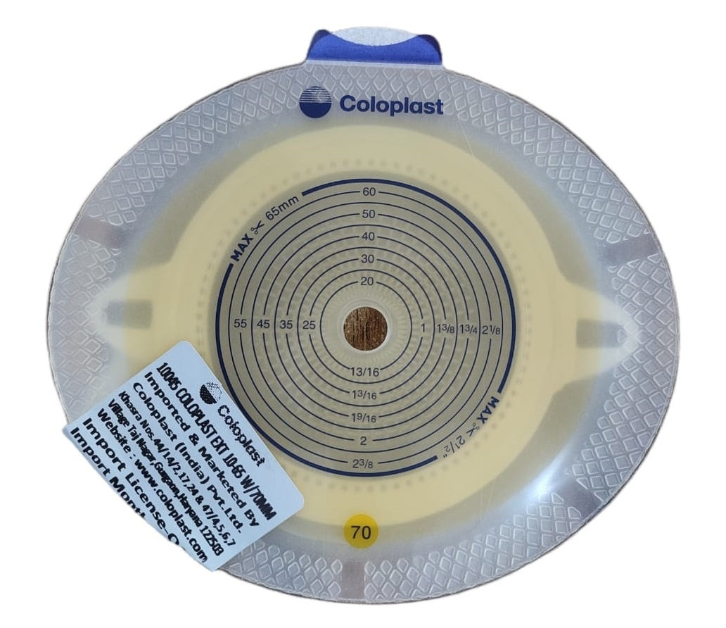 Coloplast Click Xpro Ostomy Baseplate 70mm (10-65mm) 10045 – MedineedsIndia