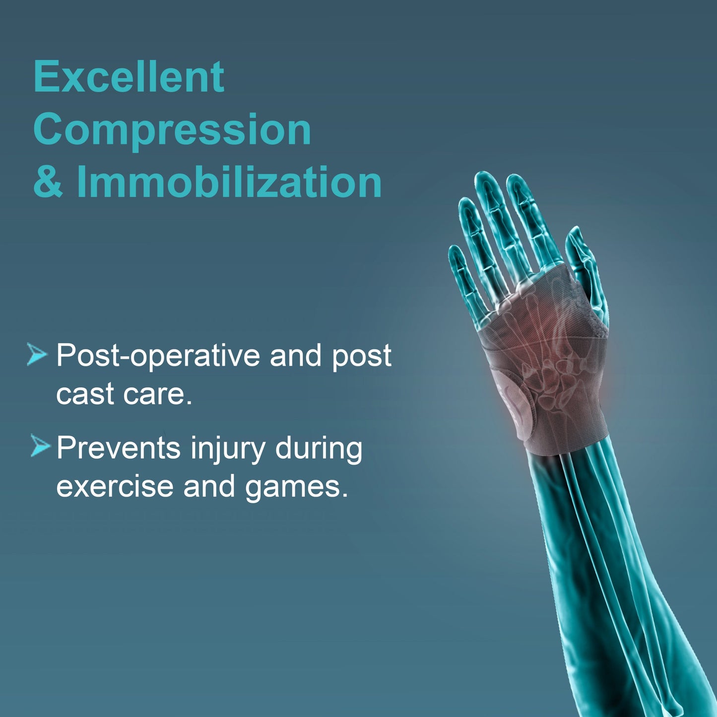 Wrist Brace With Thumb, Grey, 1 Unit