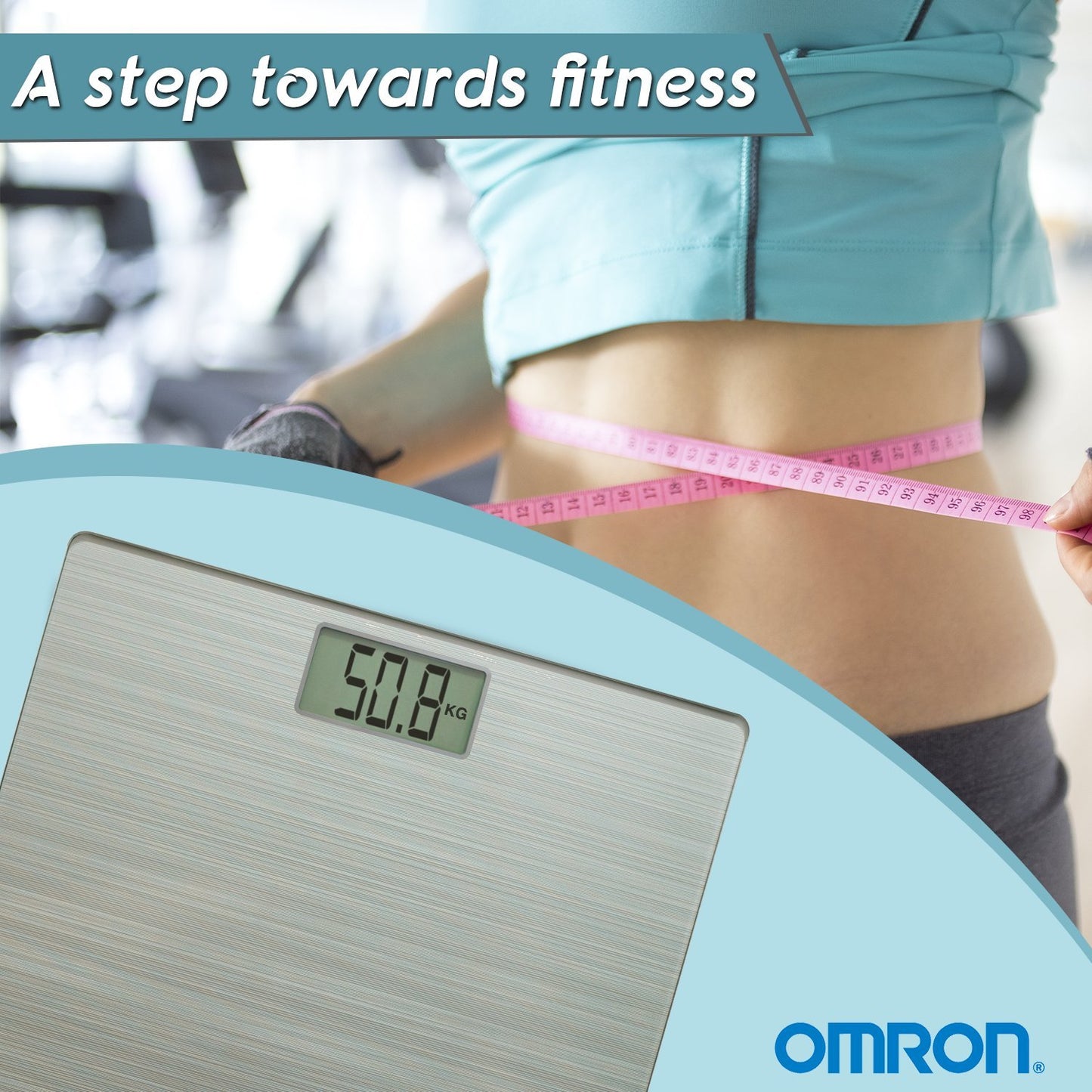 Omron Ultra Thin Automatic Personal Digital Weight Scale With Large LCD Display HN-286