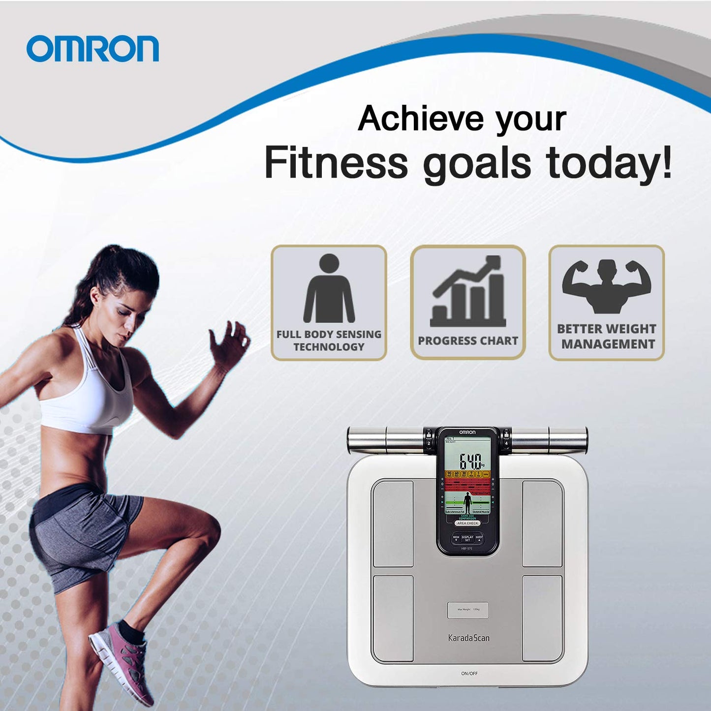 Omron Karada Scan Complete Digital Body Composition Monitor HBF 375