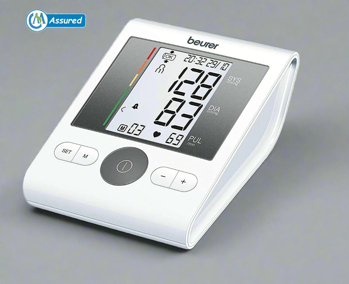 BP (Blood Pressure) Monitor (White) BM 28 Beurer with Adapter