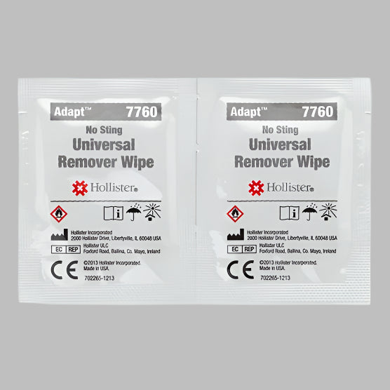Hollister Adapt Universal Remover Wipes No Sting 7760