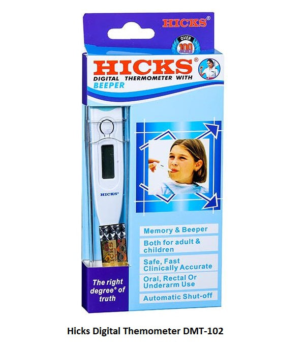 Hicks DMT 102 Digital Thermometer with Memory & Beeper - Auto Shut
