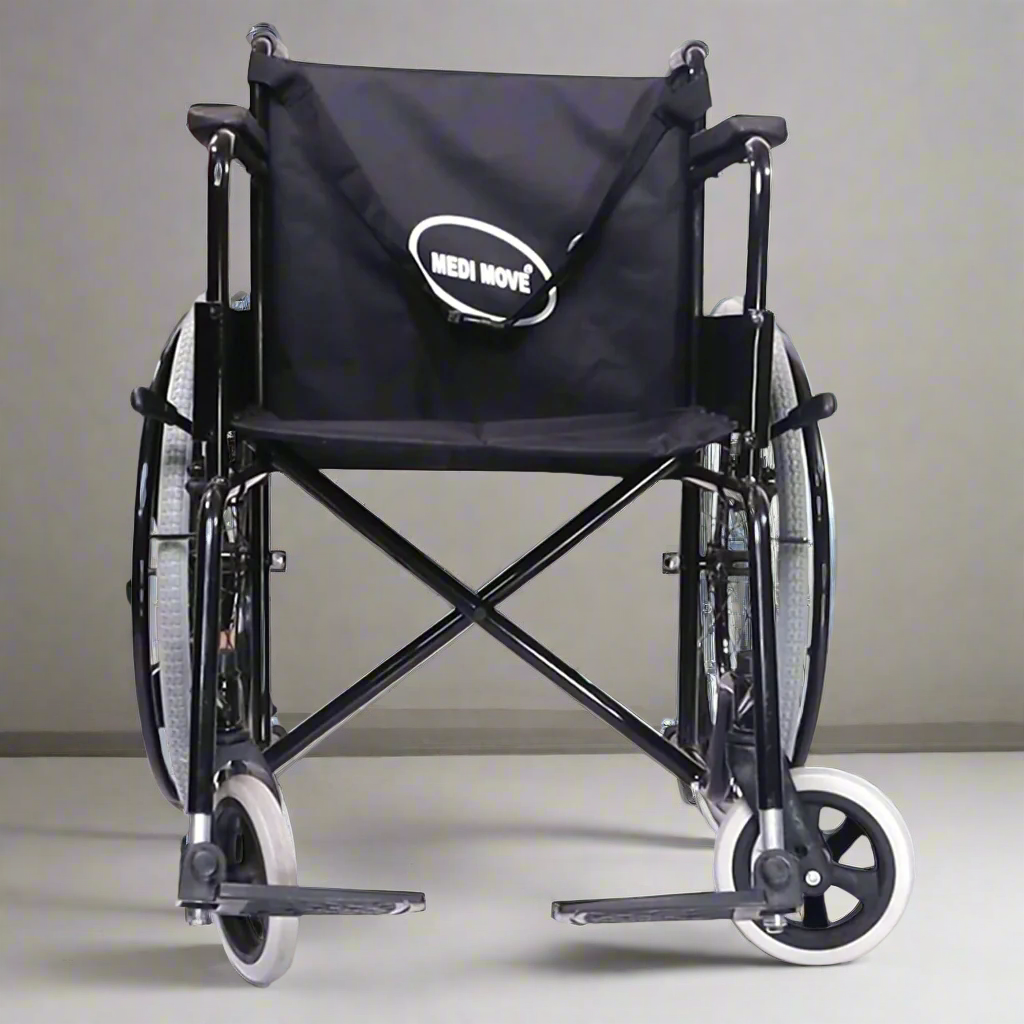 Medimove Ezee Lite Foldable Strong Built Up Quality Wheelchair