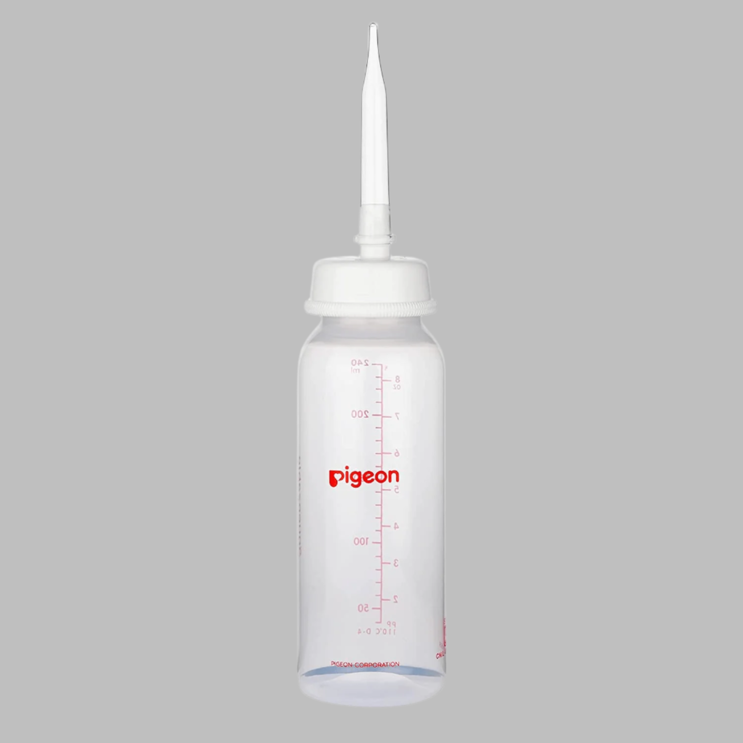 Pigeon Cleft Palate Feeding Bottle, Feeder with Silicone Long Nipple,BPA Free,BPS Free,Adjustable Milk Flow,240 ml