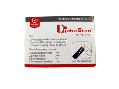 Diabascan Blood Glucose Test 50 Strips