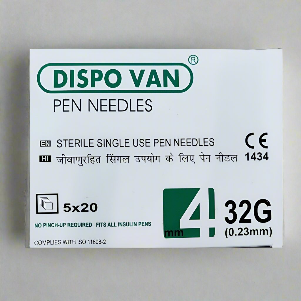 Dispovan Pen Needles 4mm 32g (5x20 Needles)