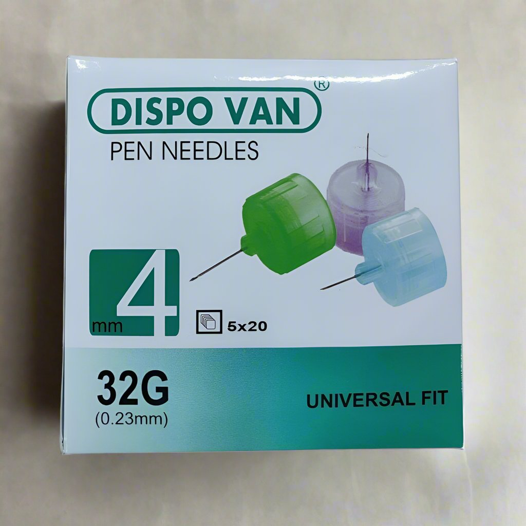 Dispovan Pen Needles 4mm 32g (5x20 Needles)
