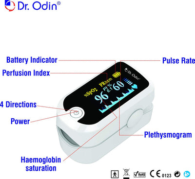 Pulse Oximeter (Finger Tip) Dr. Odin PI FS20E