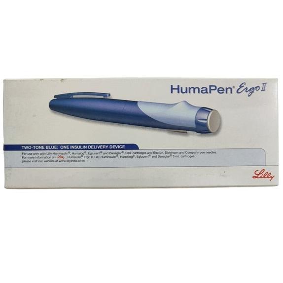 Lilly Humapen Ergo II Two-Tone Blue insulin Delivery Device (Pen)