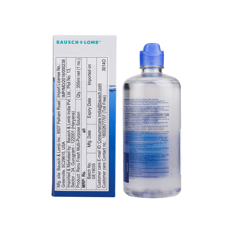 Bausch + Lomb ReNu Fresh Multi-Purpose Contact Lens Solution – 355ml