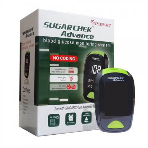 Sugarchek Advance Glucometer With 50 Test Strips