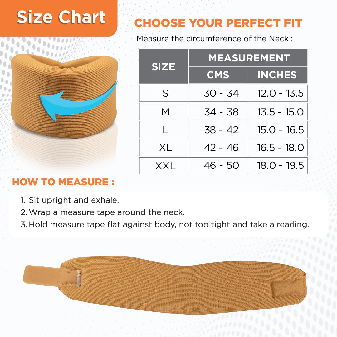 VISSCO Cervical Collar Soft 0304 – Neck Support Belt | Cervical Spine Immobilization & Pain Relief