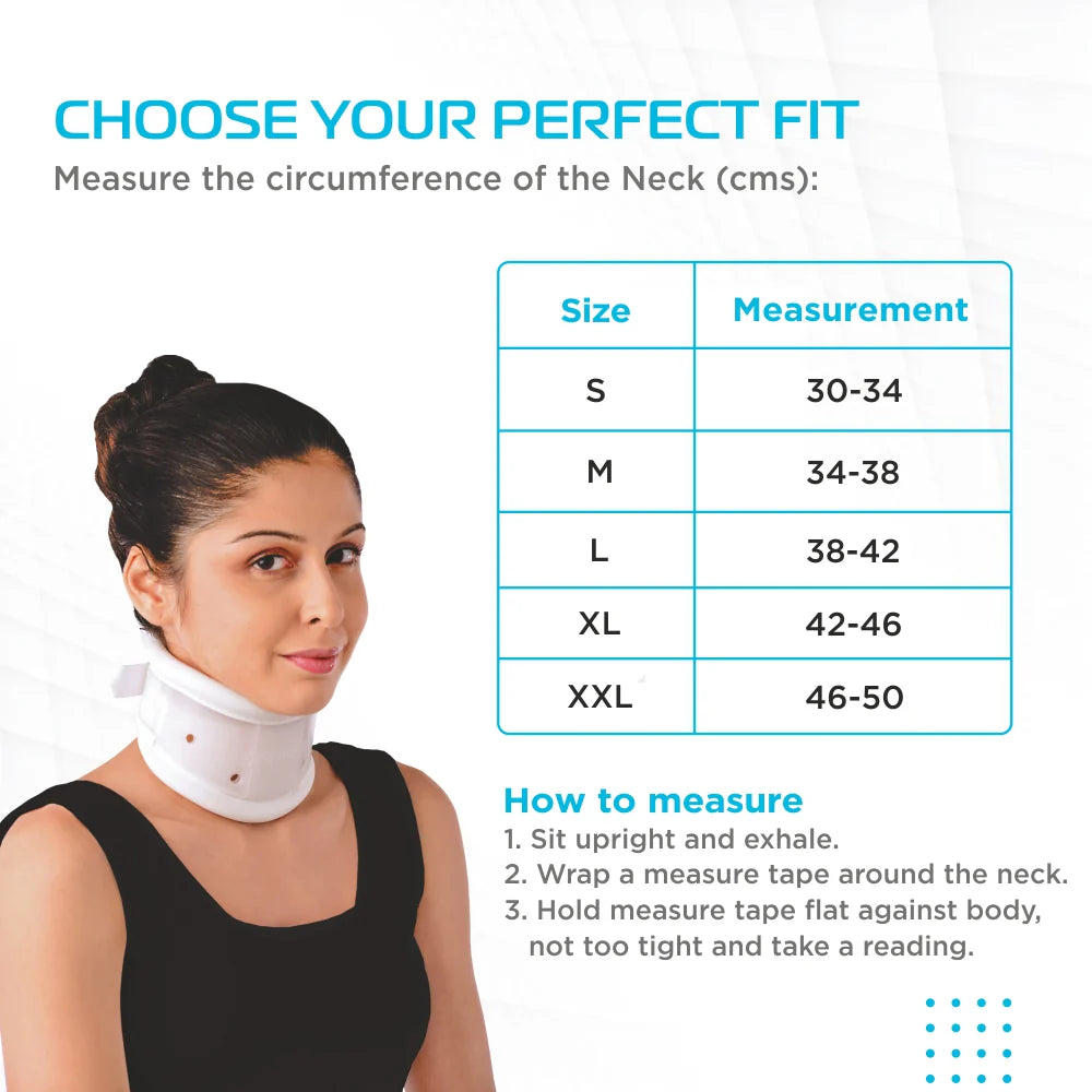 VISSCO Firm Cervical Collar 0309 – Adjustable Height | Neck & Spine Support