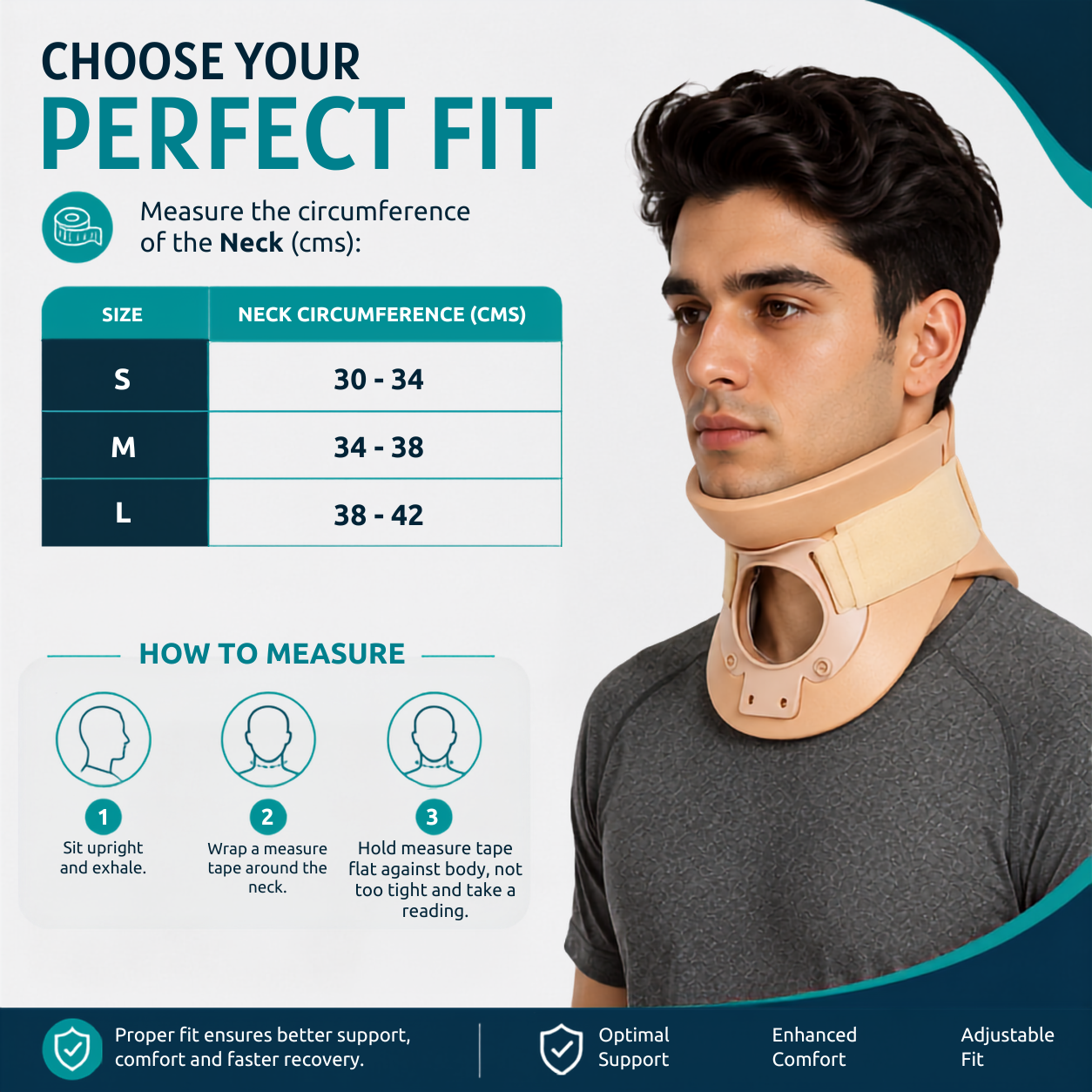 VISSCO Philadelphia Collar 0314 – Firm Neck Support | Prevents Head & Neck Movement