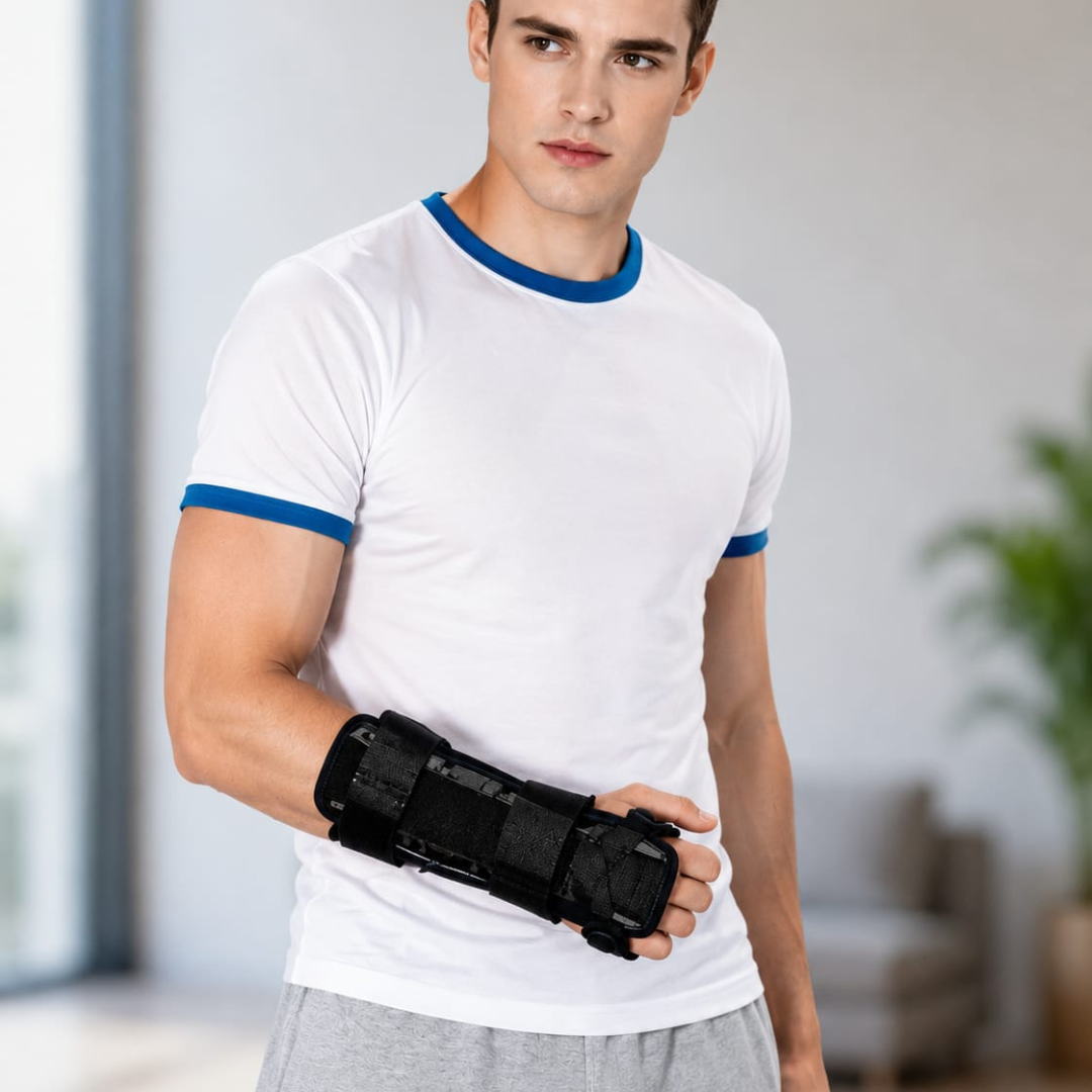 VISSCO Long Forearm Brace PC 0646 – Universal Size | Wrist & Forearm Support | Black