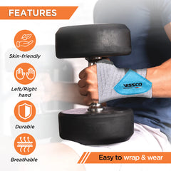 VISSCO Wrist Brace 0604 – Mild Support | Grey | Universal Size