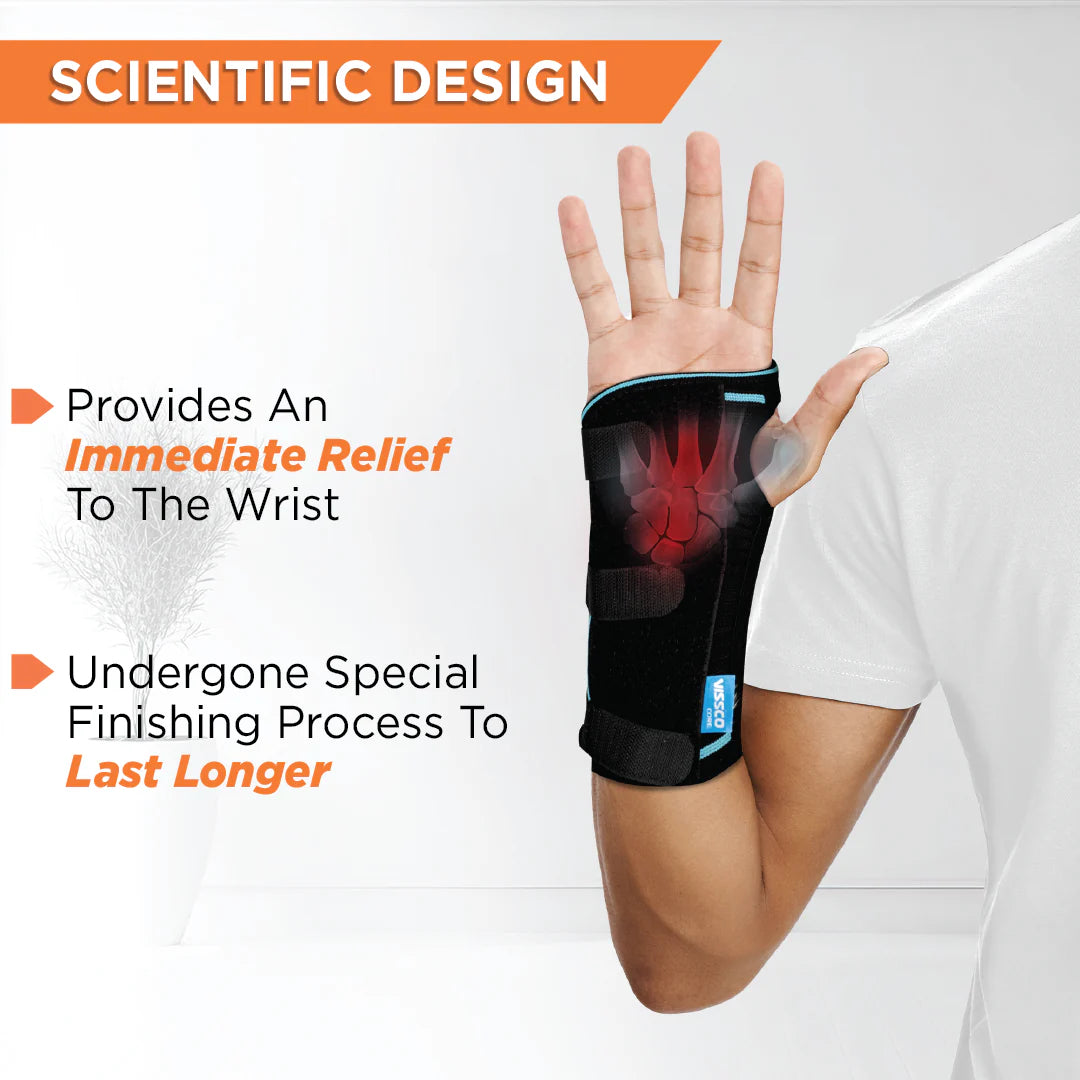 VISSCO Universal Cockup Support 0641 – Wrist Brace for Colle's Fracture, Sprain & Arthritis | Universal