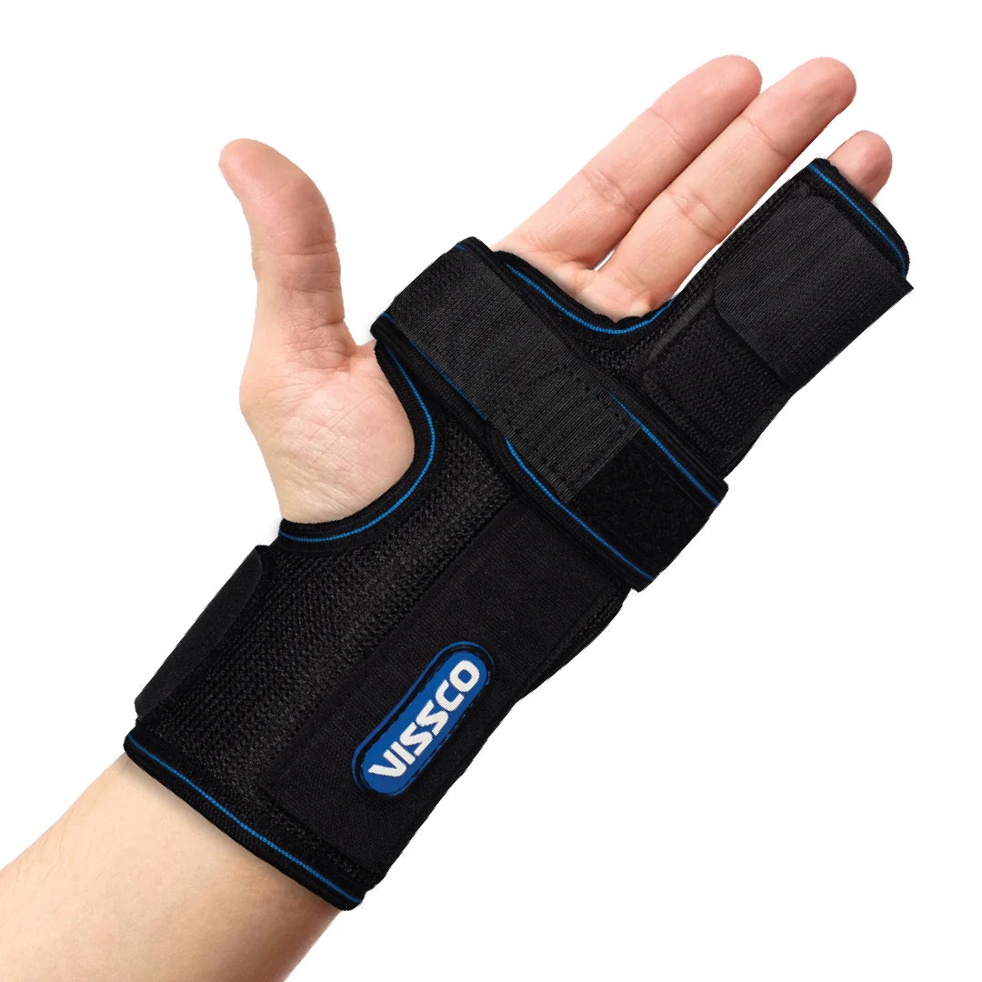 VISSCO Core Boxer's Support Brace 0648 – Finger Immobilization Splint Black