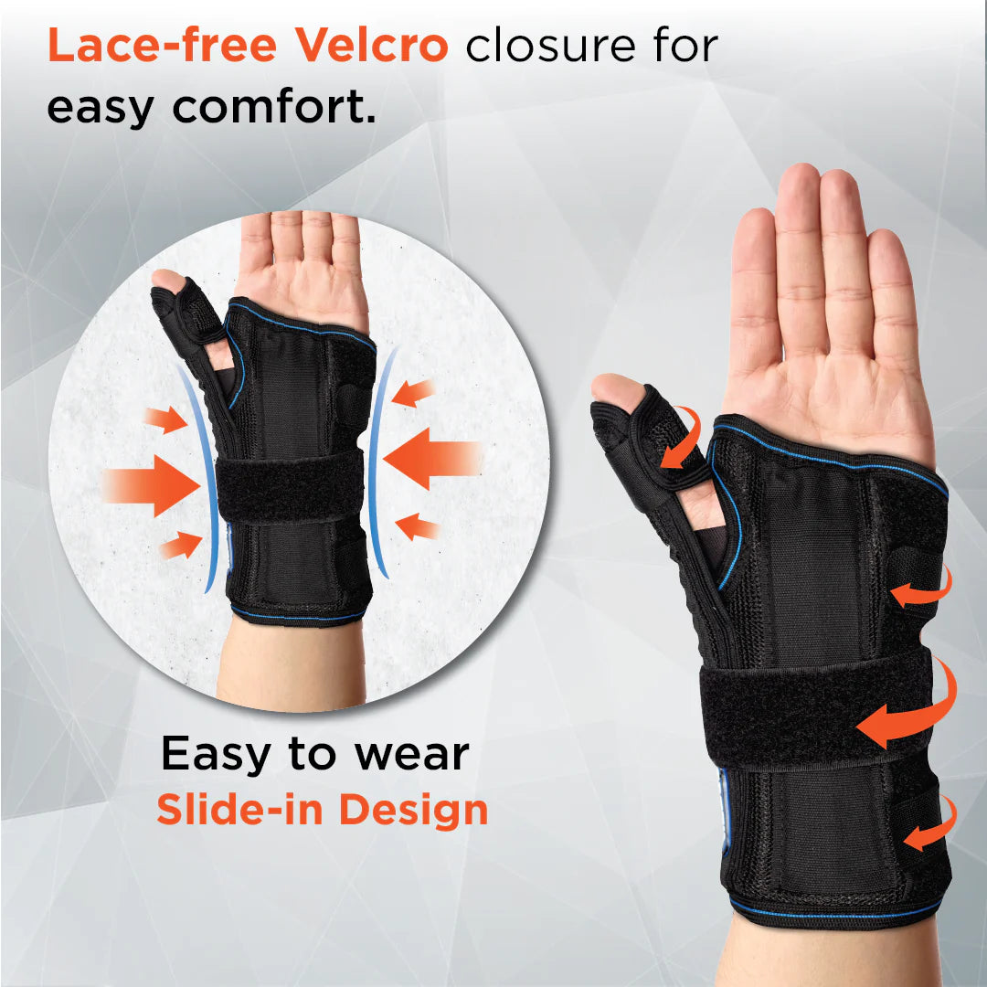 VISSCO CORE Wrist Brace with Thumb Support 0650 – Firm Support for Wrist & Thumb Injuries