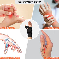 VISSCO CORE Wrist Brace with Thumb Support 0650 – Firm Support for Wrist & Thumb Injuries