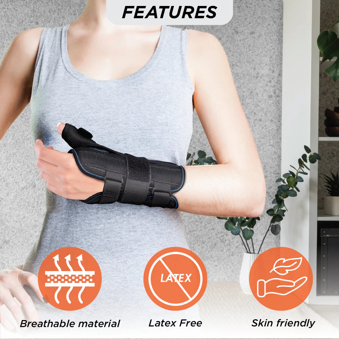 VISSCO CORE Wrist Brace with Thumb Support 0650 – Firm Support for Wrist & Thumb Injuries